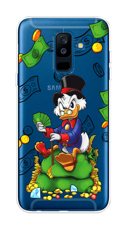 

Чехол на Samsung Galaxy A6 Plus "Scrooge Richness", Черный;синий;зеленый, 26050-1