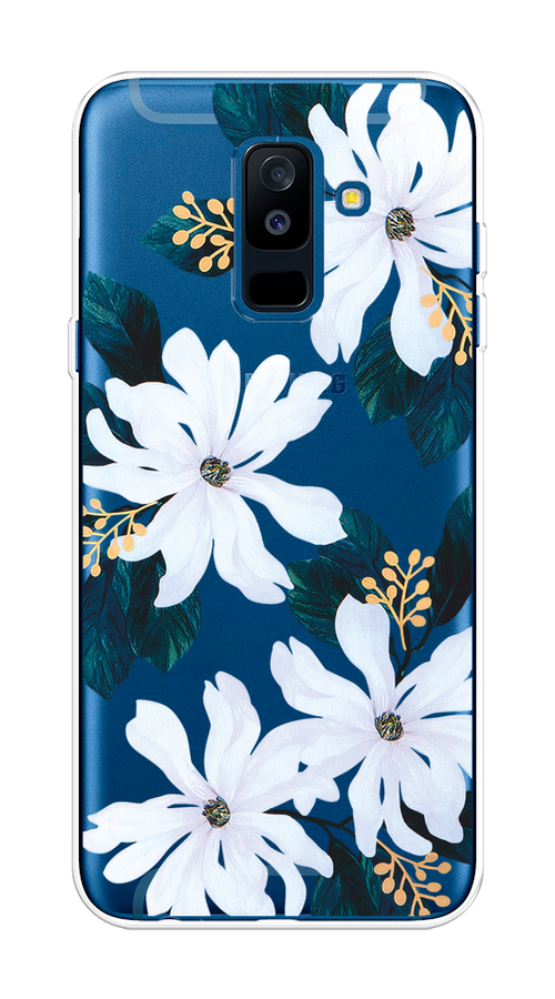 

Чехол на Samsung Galaxy A6 Plus "Delilah Flower", Зеленый;белый, 26050-1