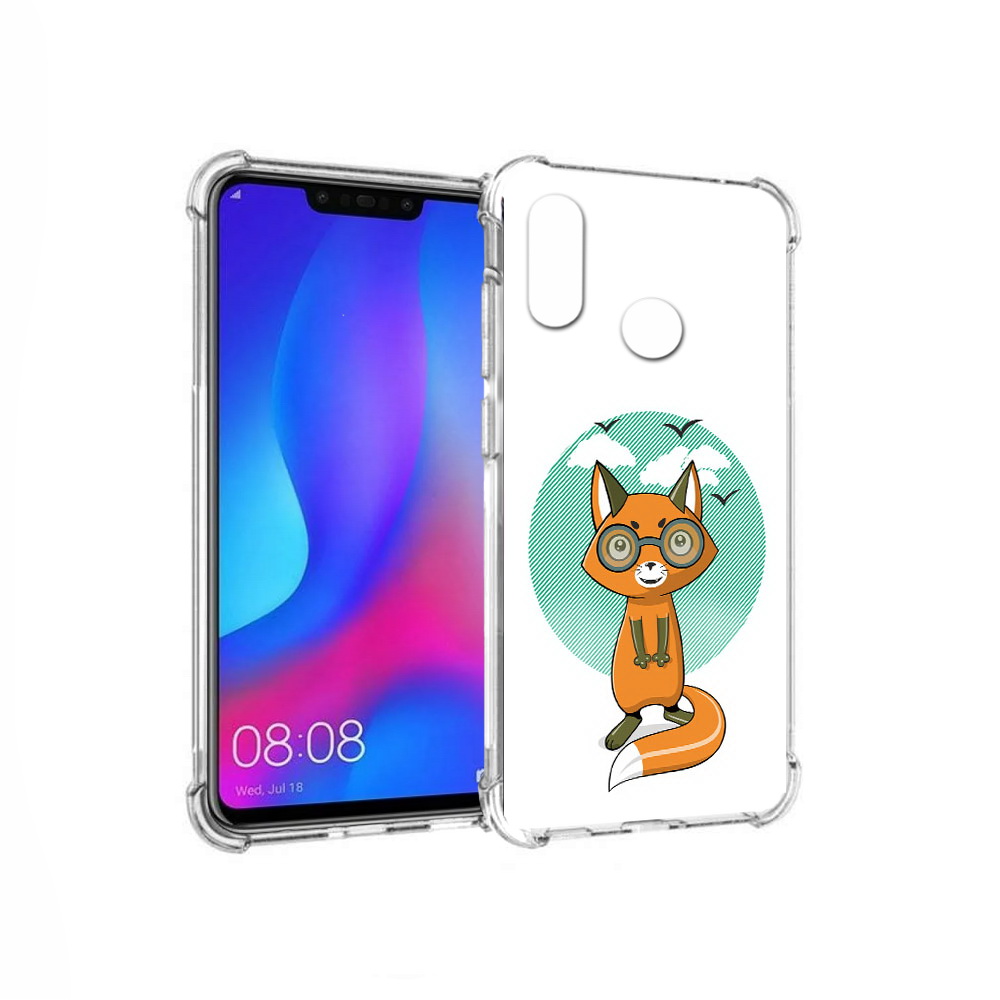 Чехол MyPads Tocco для Huawei Nova 3 задумчивая лиса (PT115710.27.348)