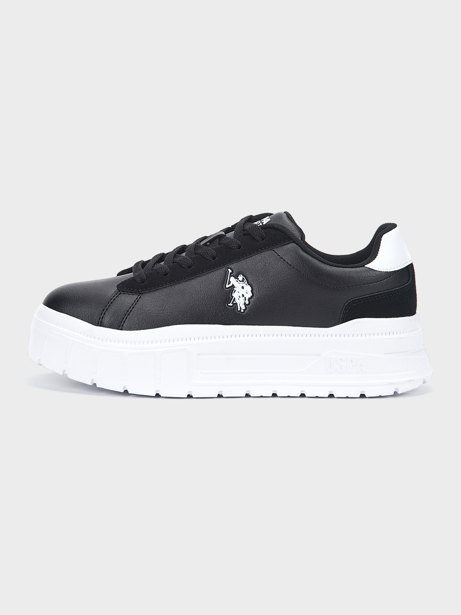 

Кеды женские U.S. POLO Assn. 101390341 черные 37 RU, Черный, 101390341