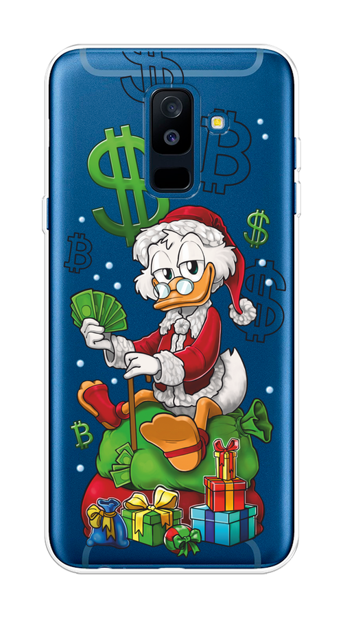 

Чехол на Samsung Galaxy A6 Plus "Богатый санта Скрудж Макдак", Белый;красный;зеленый, 26050-1