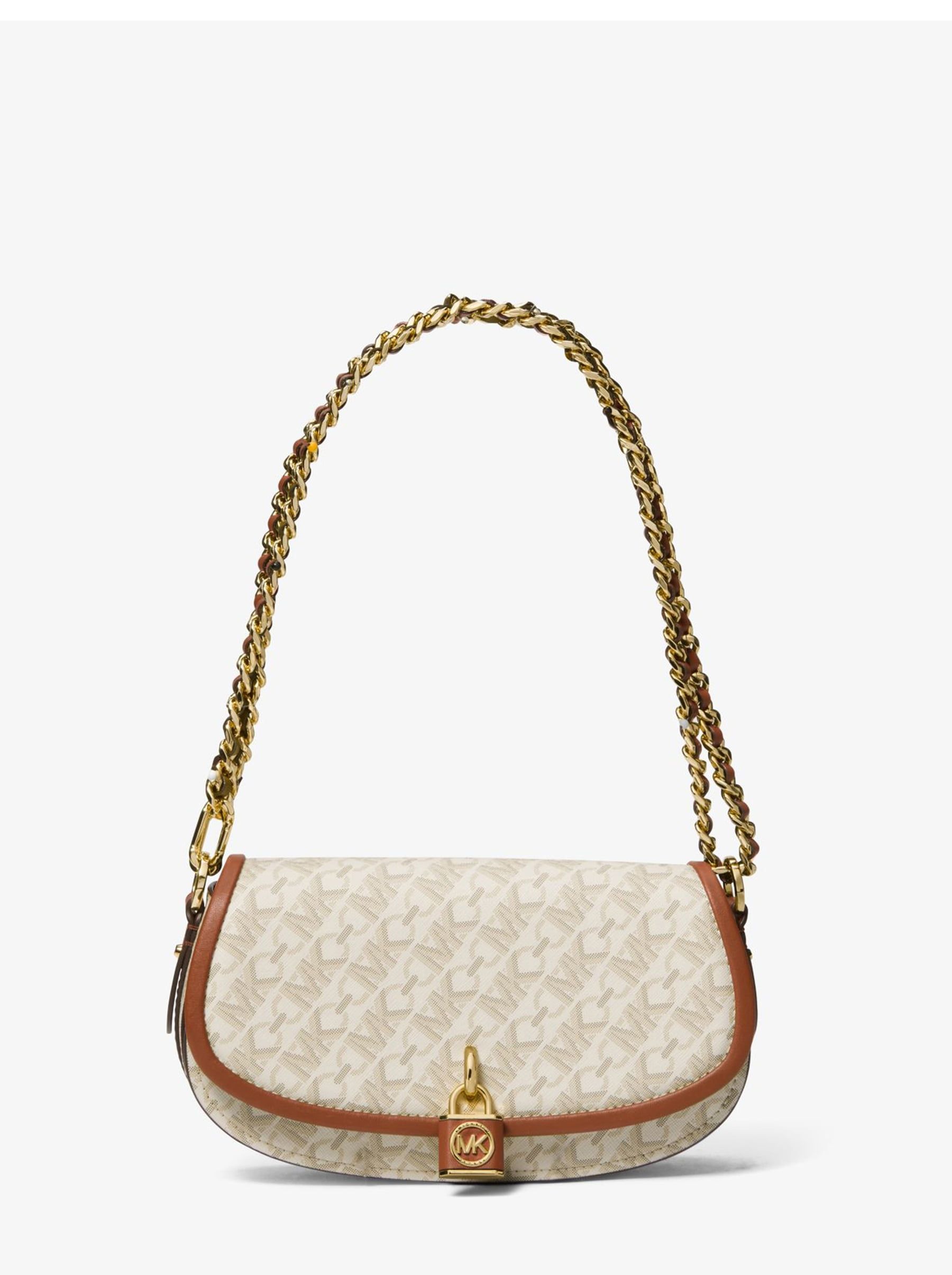 

Сумка женская Michael Kors Mila_B00779 бежевая, Черный, Mila_B00779