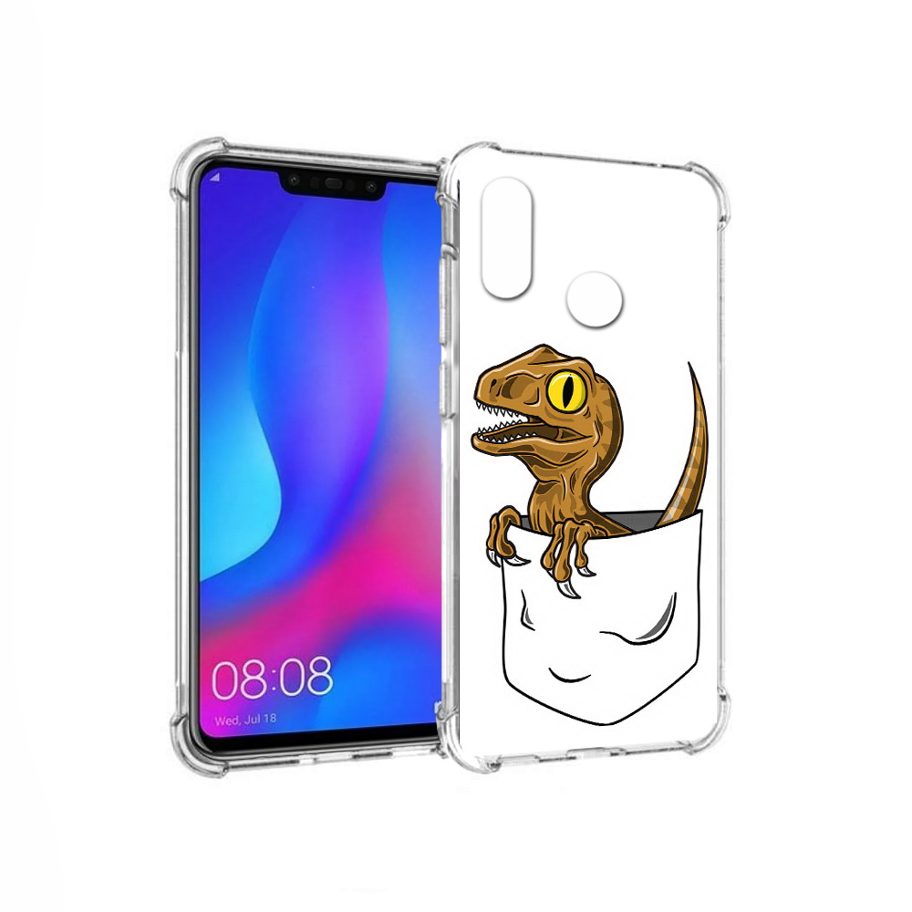 

Чехол MyPads Tocco для Huawei Nova 3 динозавр в кармане (PT115710.27.327), Прозрачный, Tocco