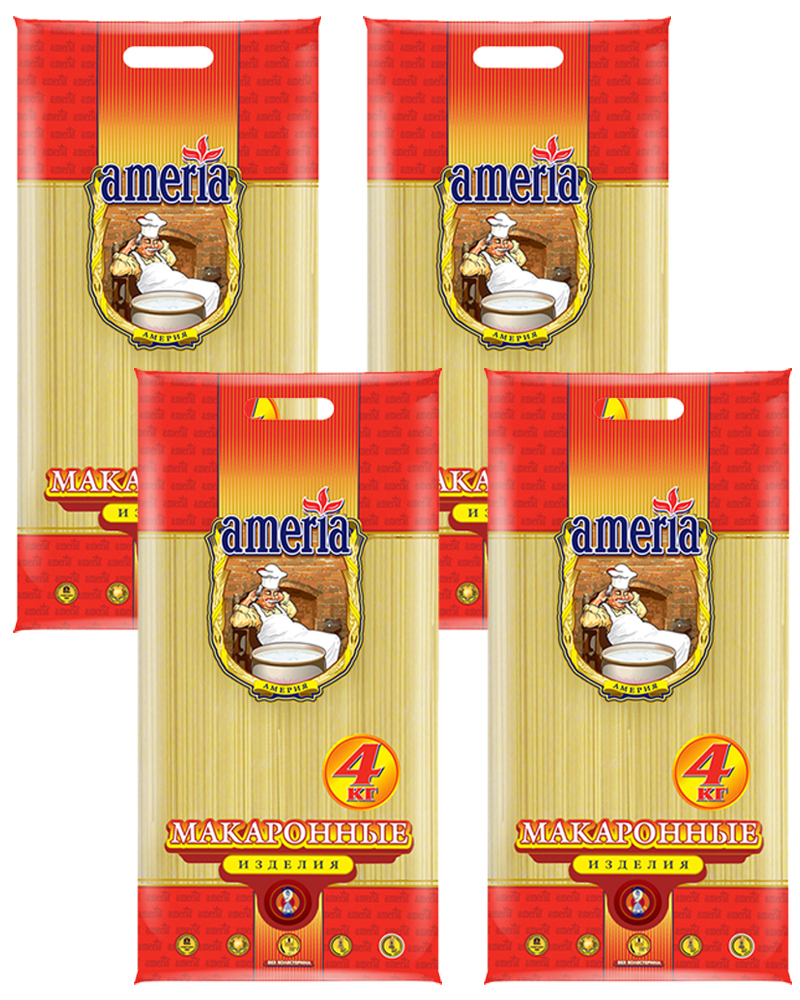 Макаронные изделия Ameria Спагетти 4 кг - 4 шт