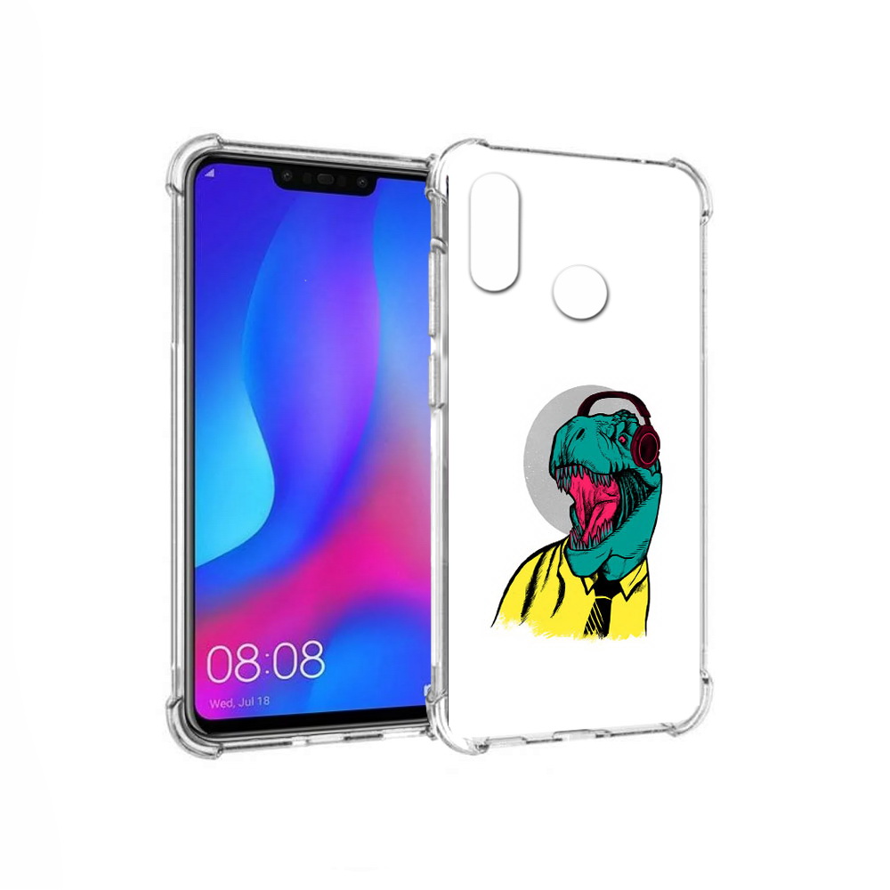 

Чехол MyPads Tocco для Huawei Nova 3 дино (PT115710.27.326), Прозрачный, Tocco