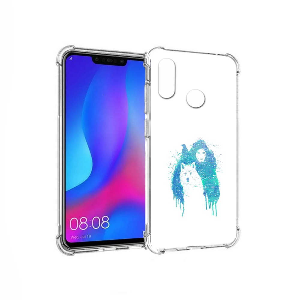 

Чехол MyPads Tocco для Huawei Nova 3 джон сноу (PT115710.27.323), Прозрачный, Tocco