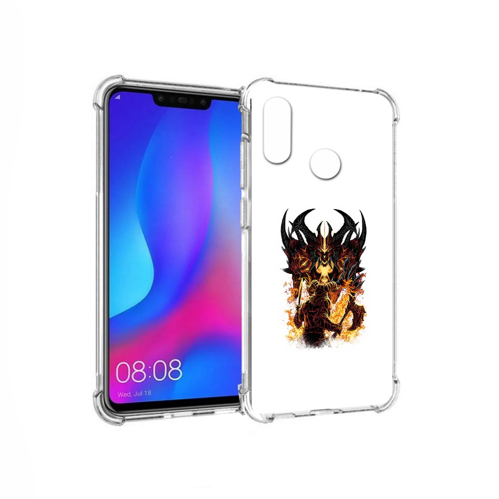 

Чехол MyPads Tocco для Huawei Nova 3 демон shadow fiend (PT115710.27.318), Прозрачный, Tocco