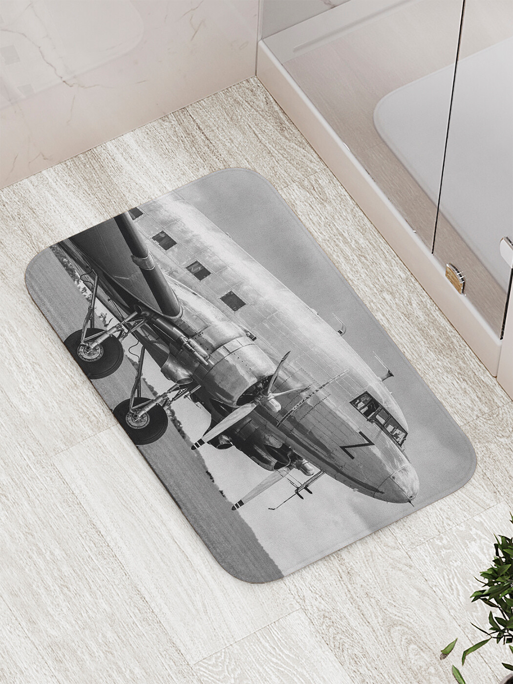 

Коврик противоскользящий JoyArty "Дуглас ДС2" для ванной, сауны, бассейна, 77х52 см, Дуглас ДС2