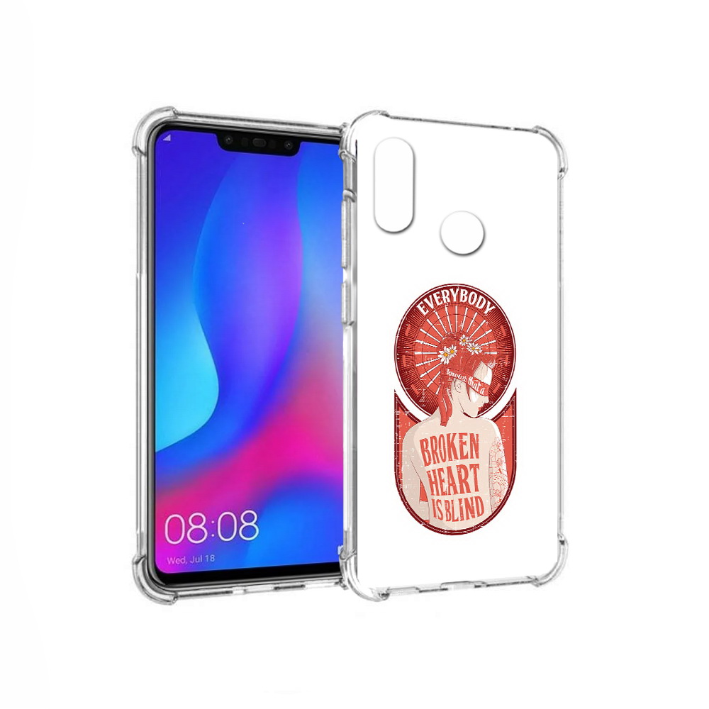 

Чехол MyPads Tocco для Huawei Nova 3 девушка разбитое сердце (PT115710.27.310), Прозрачный, Tocco