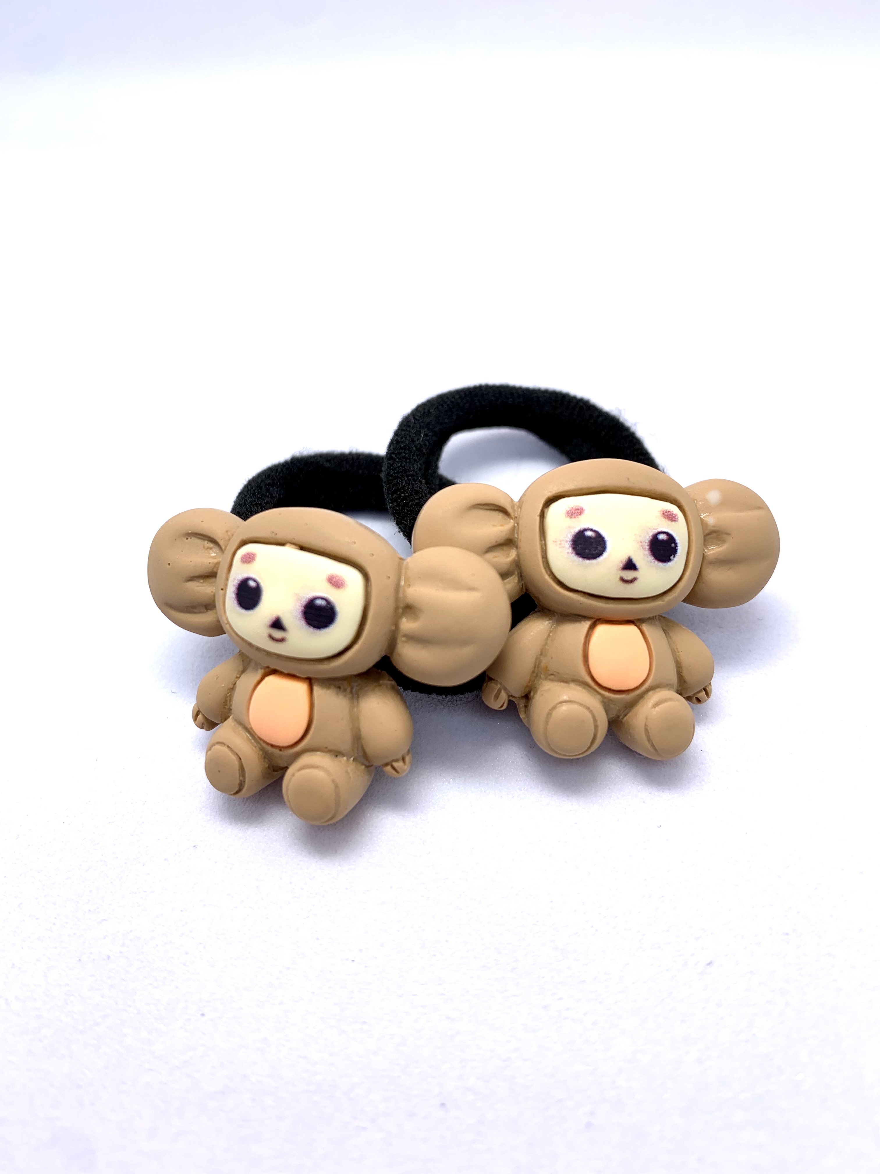 Детские резинки для волос 33-Резинки Чебурашки, коричневый