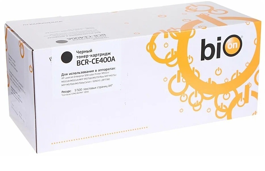 Картридж Bion BCR-CE400A Black для HP CLJ Color M551/M551n/M551dn/M551xh5 1816390