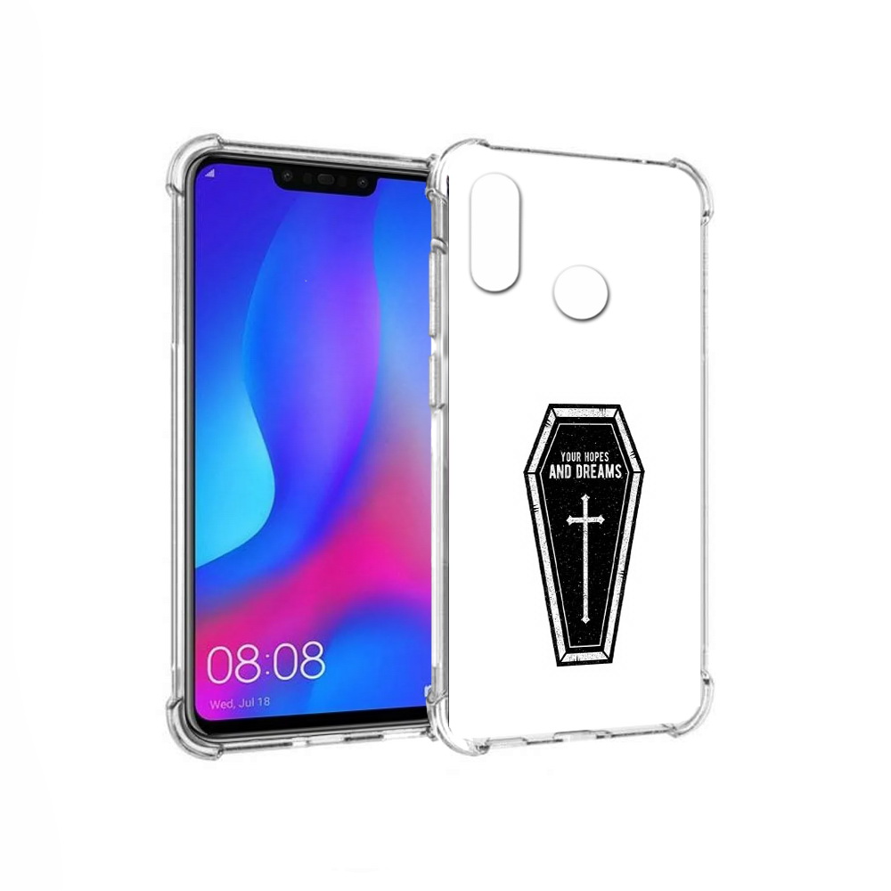 

Чехол MyPads Tocco для Huawei Nova 3 гроб с мечтами (PT115710.27.299), Прозрачный, Tocco