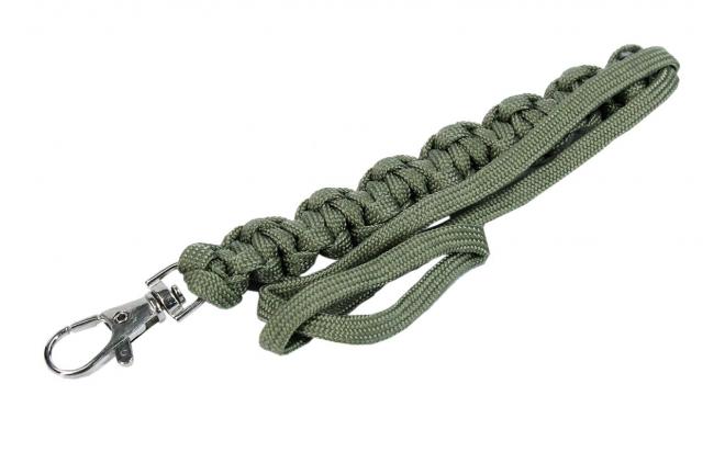 фото Темляк с карабином geoline survival foliage green (gsv-cl-2)