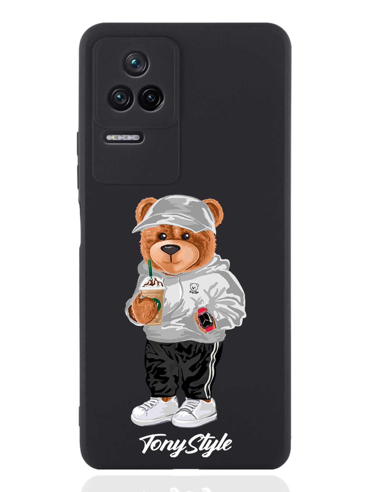 

Чехол Tony Style для Poco F4 Tony Style с кофе черный, Серый;белый;черный