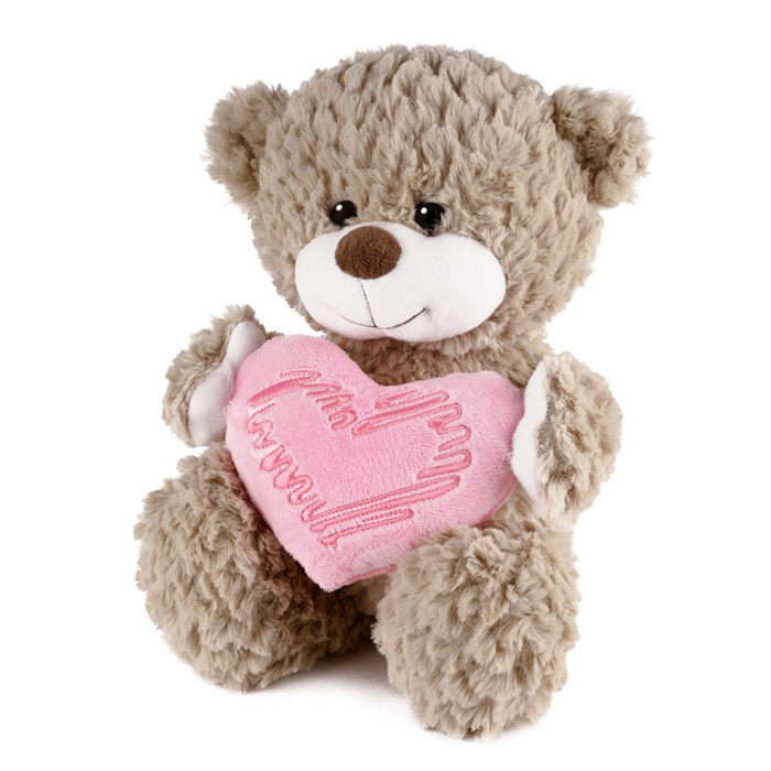Мягкая игрушка «Мишка Милашка с сердцем», 23 см мягкая игрушка медведь виктор со средним сердцем цикламен 35 см