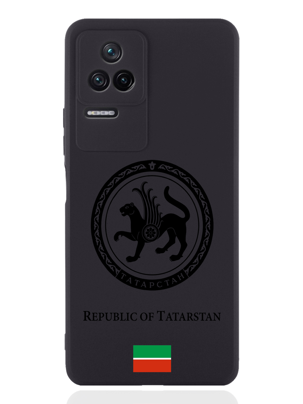 

Чехол SignumCase для Poco F4 Черный лаковый Герб Татарстана черный