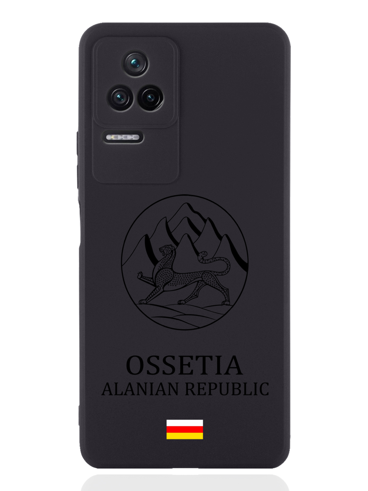 

Чехол SignumCase для Poco F4 Черный лаковый Герб Северной Осетии черный