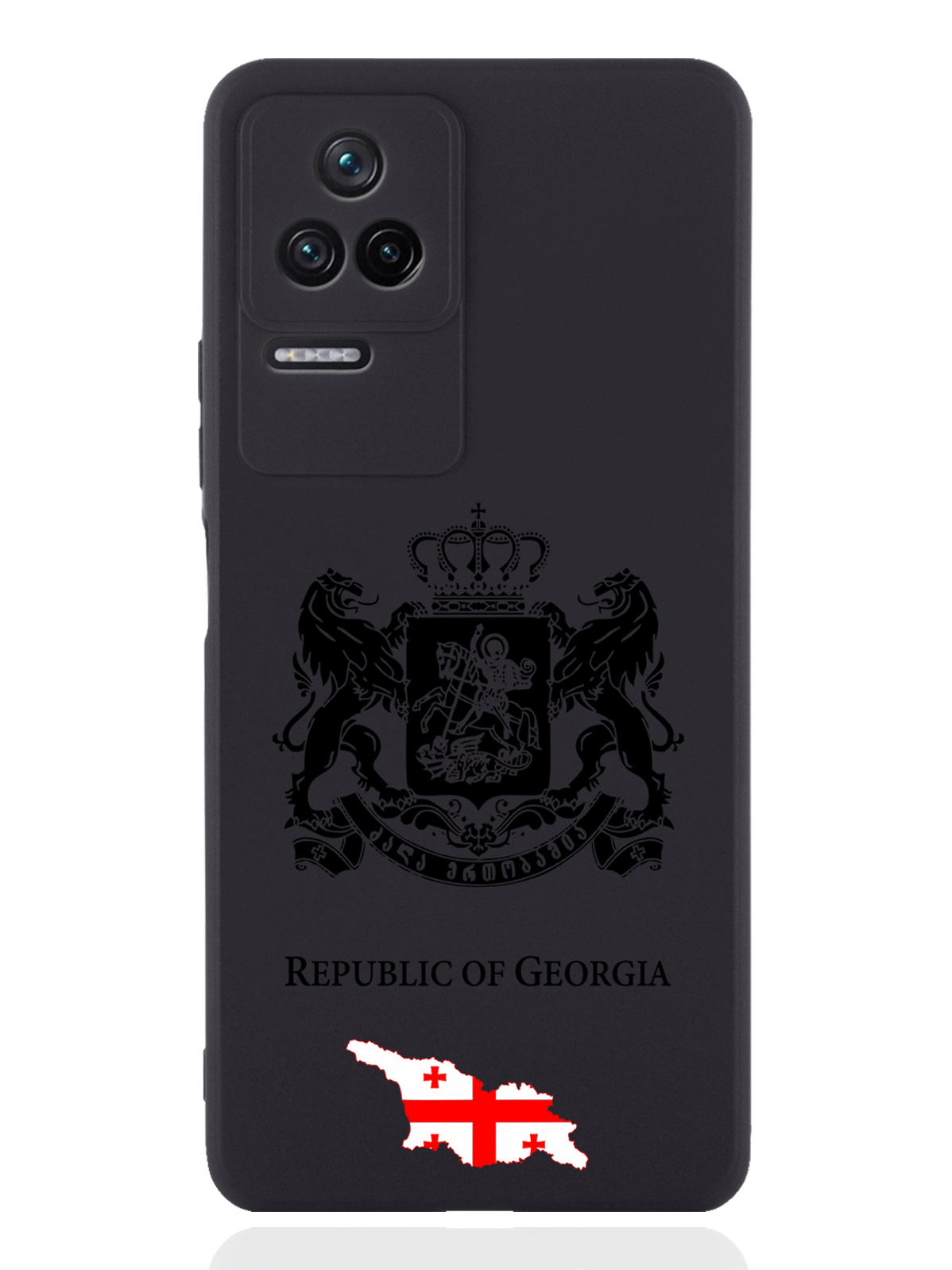 

Чехол SignumCase для Poco F4 Черный лаковый Герб Грузии черный