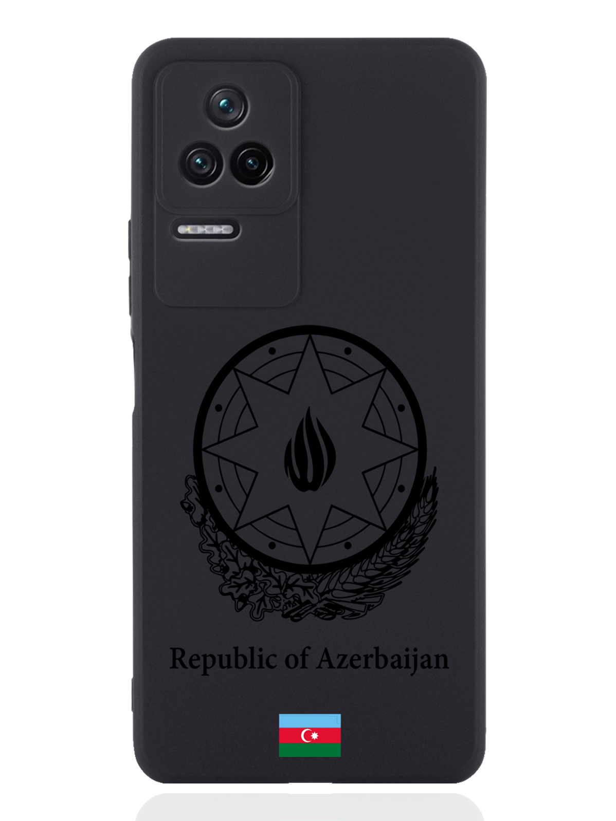 

Чехол SignumCase для Poco F4 Черный лаковый Герб Азербайджана черный