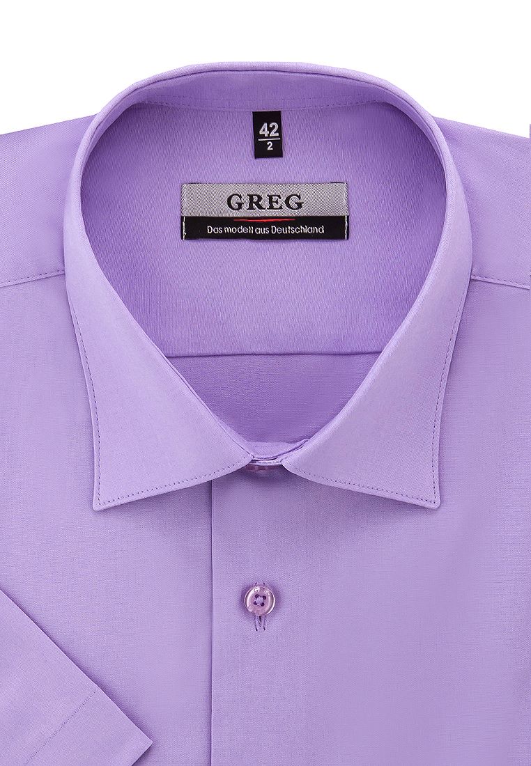 

Рубашка мужская Greg 01-00006765 фиолетовая 37, Фиолетовый, 01-00006765