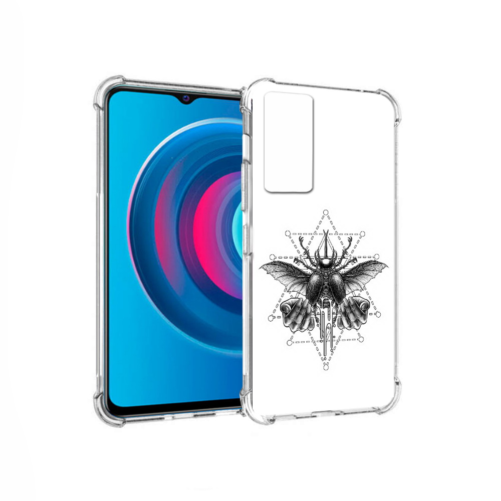 

Чехол MyPads Tocco для Vivo Y74s скарабей (PT224892.430.601), Прозрачный, Tocco