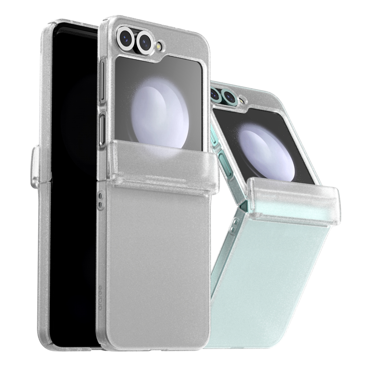 

Чехол Araree Nukin 360 для Samsung Galaxy Z Flip6, поликарбонат, прозрачный матовый, Nukin 360