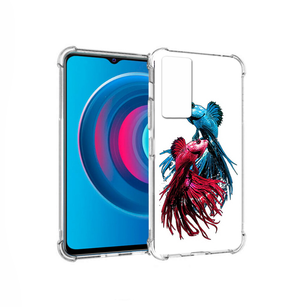 Чехол MyPads Tocco для Vivo Y74s рыбы петушки (PT224892.430.592)