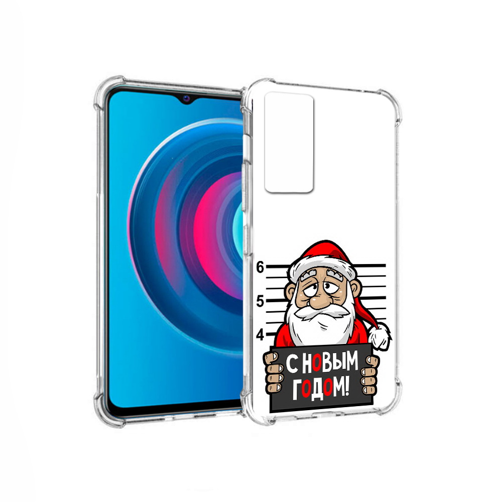 

Чехол MyPads Tocco для Vivo Y74s ДМ с новым годом заключенный (PT224892.430.59), Прозрачный, Tocco