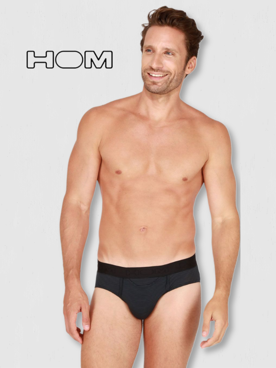 

Трусы мужские Hom 359852 черные L, Черный, 359852