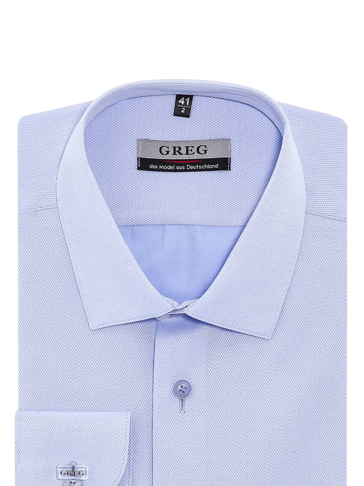 

Рубашка мужская Greg 00-00005739 голубая 50, Голубой, 00-00005739