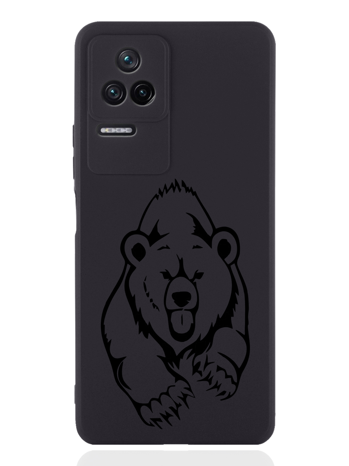 

Чехол MustHaveCase для Poco F4 Медведь черный