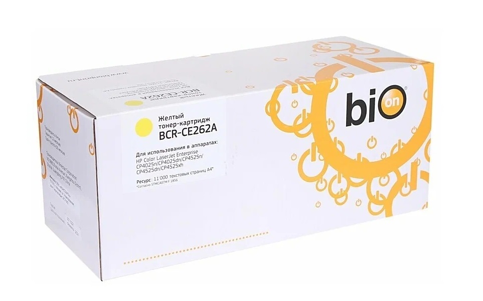 Картридж Bion BCR-CE262A Yellow для HP CLJ CP4025/CP4525 1816388