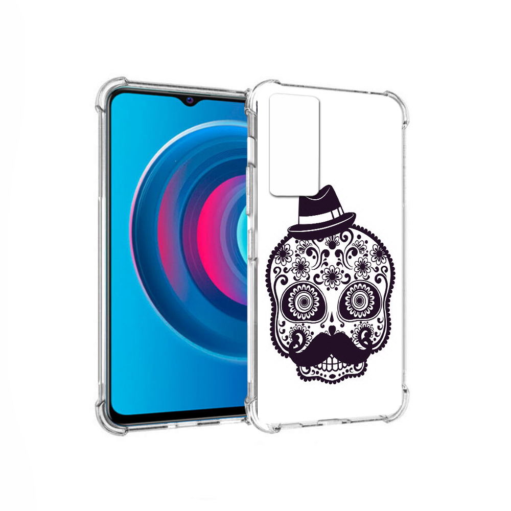 

Чехол MyPads Tocco для Vivo Y74s разрисованный скелет (PT224892.430.575), Прозрачный, Tocco