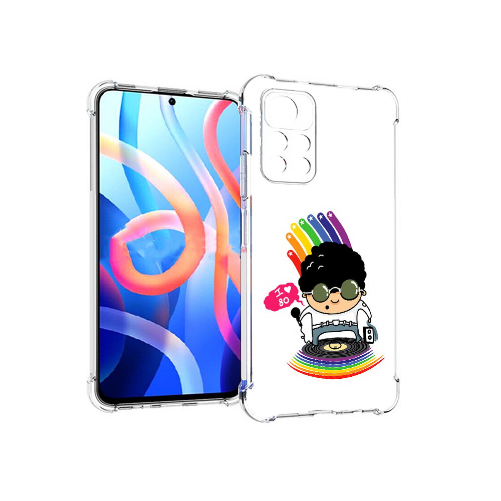 

Чехол MyPads Tocco для Xiaomi Poco M4 Pro 5G Я люблю 80-е (PT200061.301.205), Прозрачный, Tocco