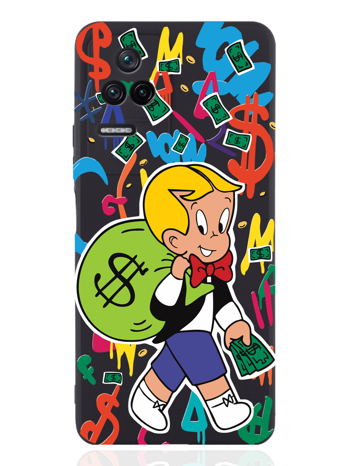 фото Чехол musthavecase для poco f4 monopoly richie rich/монополи богатенький риччи черный