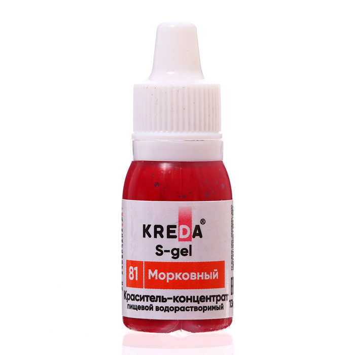 

Краситель Kreda S-gel универсальный морковный, 10 мл