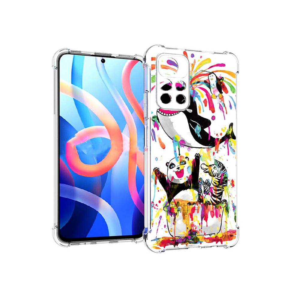 

Чехол MyPads Tocco для Xiaomi Poco M4 Pro 5G Хиппи кит (PT200061.301.191), Прозрачный, Tocco