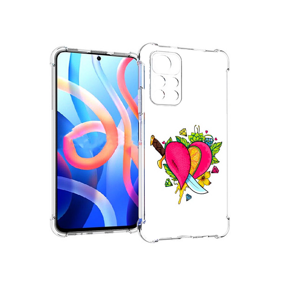 

Чехол MyPads Tocco для Xiaomi Poco M4 Pro 5G Фруктовое сердце (PT200061.301.188), Прозрачный, Tocco