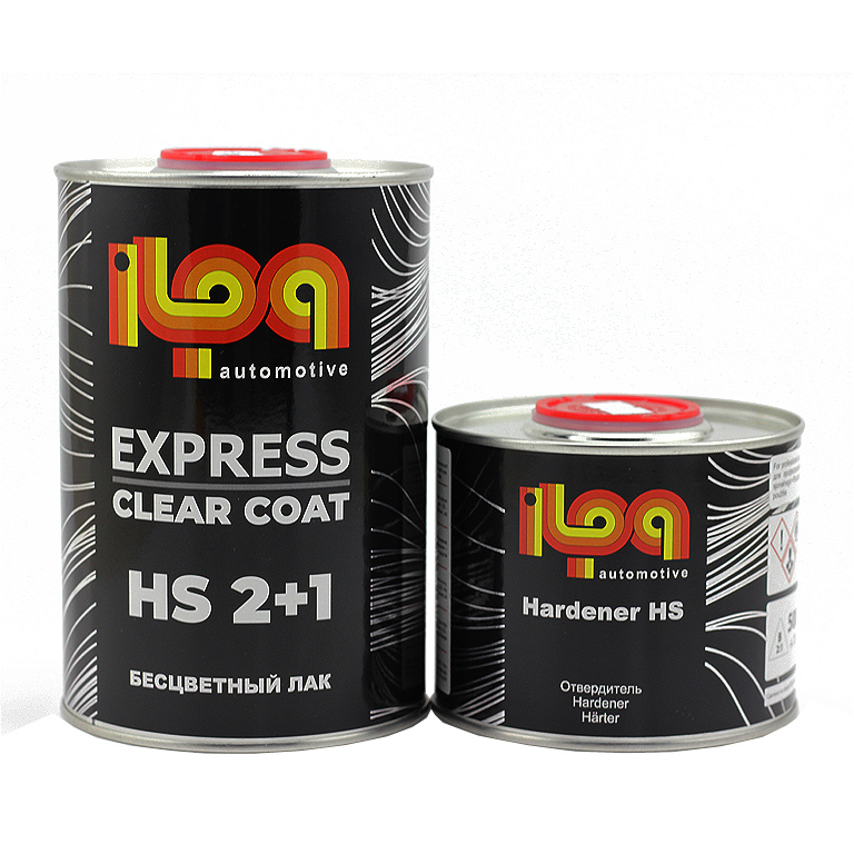 Лак акриловый ILPA Clear coat EXPRESS НS 1л + отвердитель 0,5л