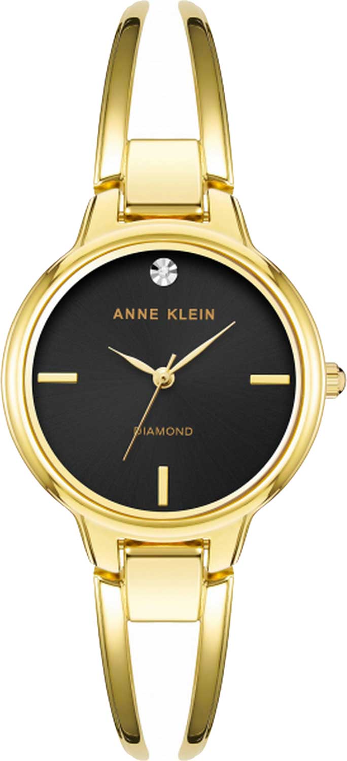 фото Наручные часы женские anne klein 2626bkgb золотистые