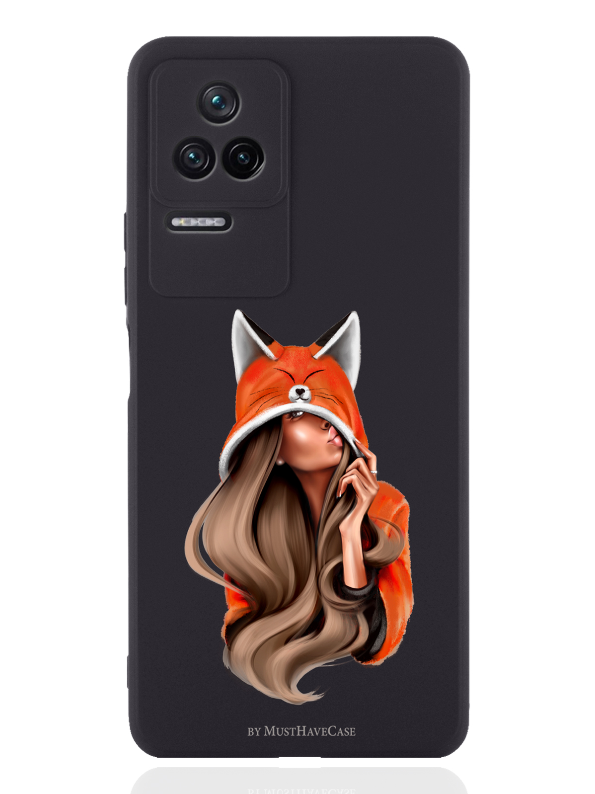 

Чехол MustHaveCase для Poco F4 Foxy Girl/Лисичка черный, Оранжевый;черный