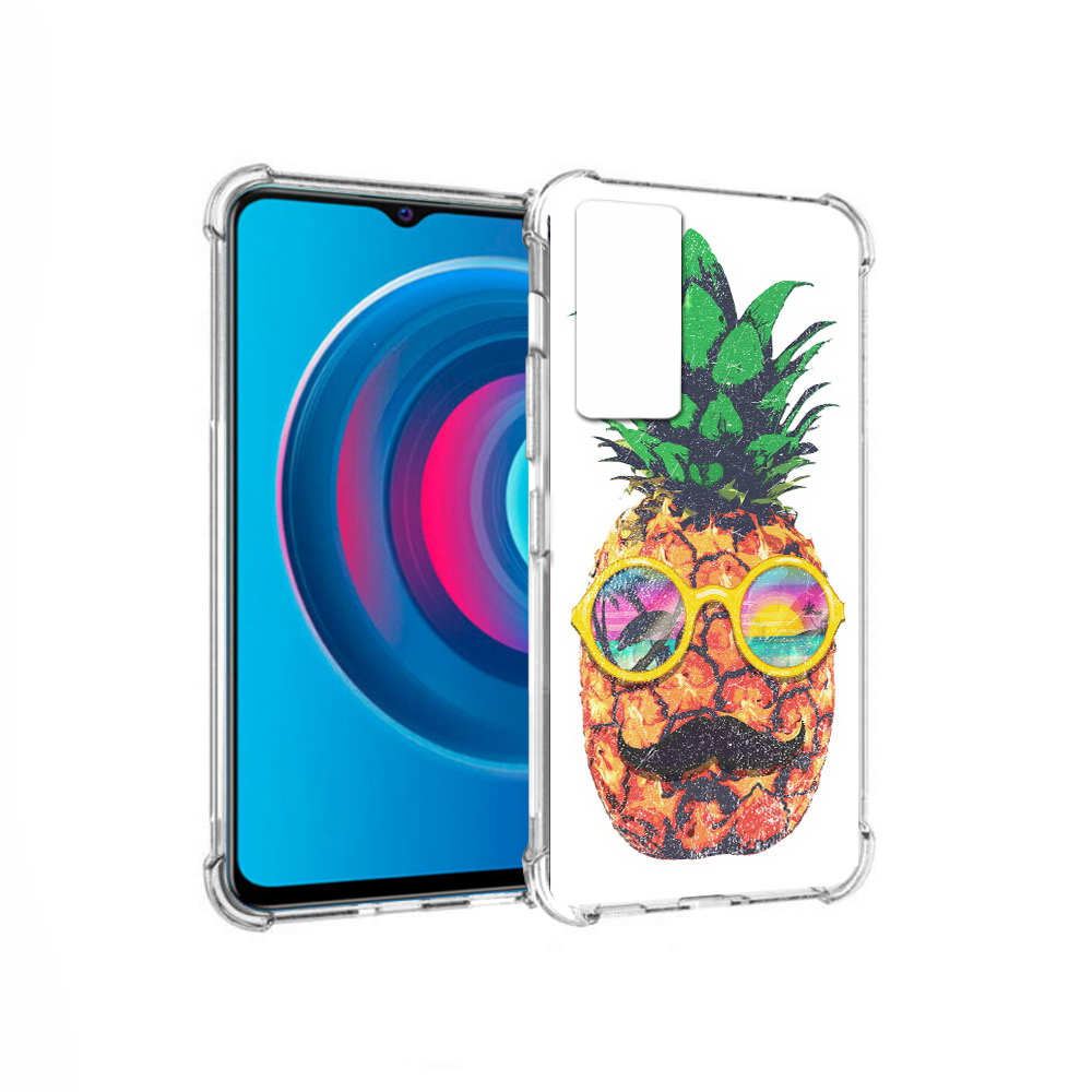 

Чехол MyPads Tocco для Vivo Y74s прикольный ананас с лицом (PT224892.430.556), Прозрачный, Tocco