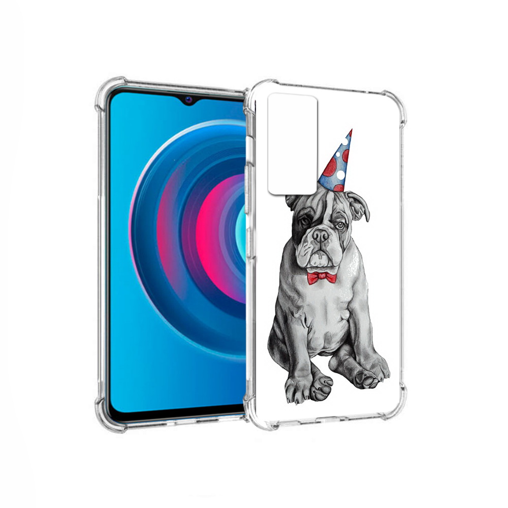 

Чехол MyPads Tocco для Vivo Y74s праздничный щенок (PT224892.430.554), Прозрачный, Tocco