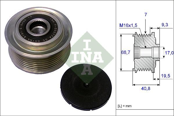 

Шкив генератора Ina 535007910