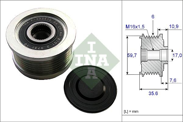 

Шкив генератора Ina 535004610