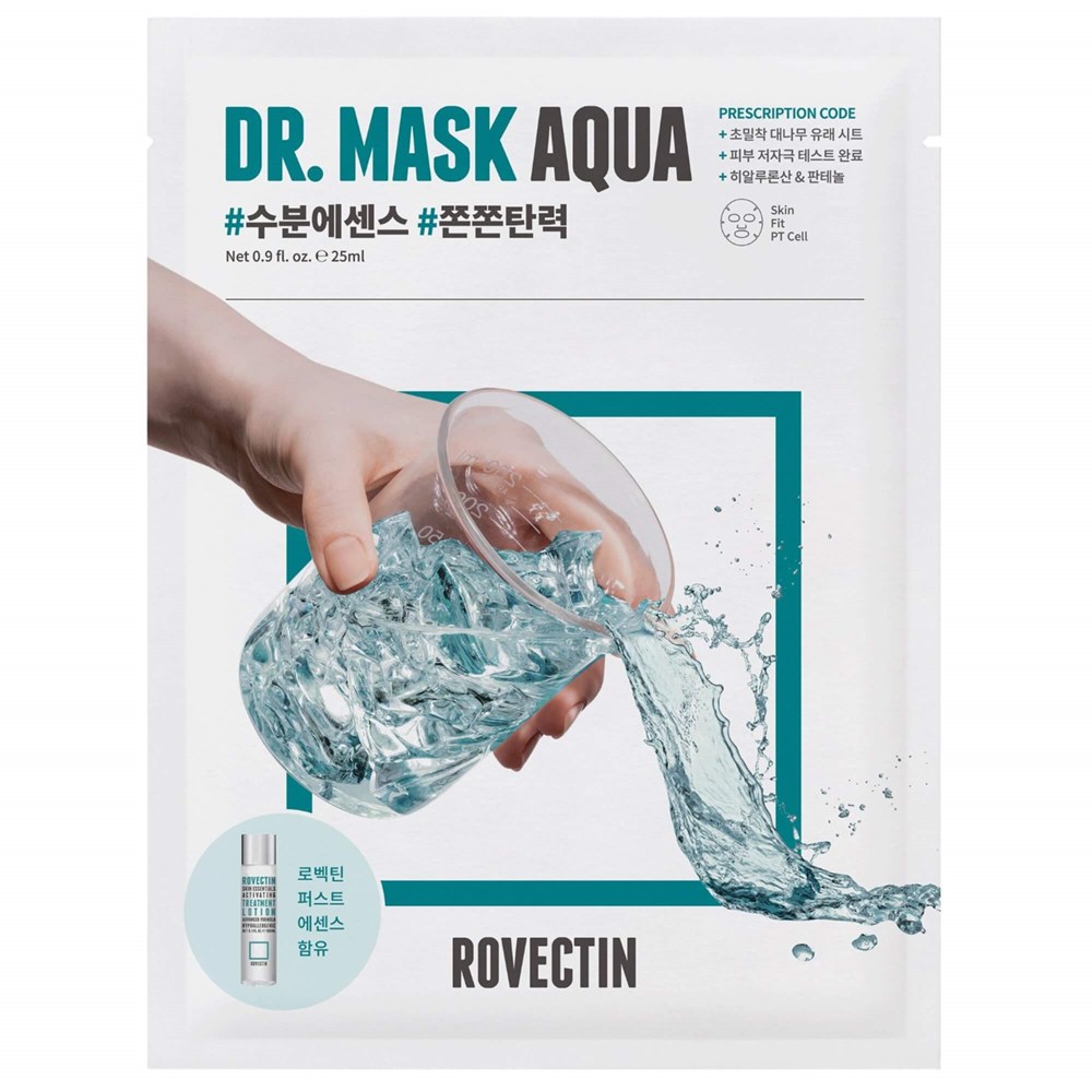 Купить Тканевая маска для глубокого увлажнения ROVECTIN Skin Essentials Dr. Mask Aqua, 25 мл
