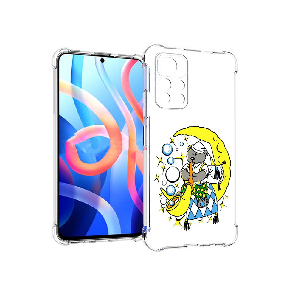 

Чехол MyPads Tocco для Xiaomi Poco M4 Pro 5G Сырная луна (PT200061.301.167), Прозрачный, Tocco