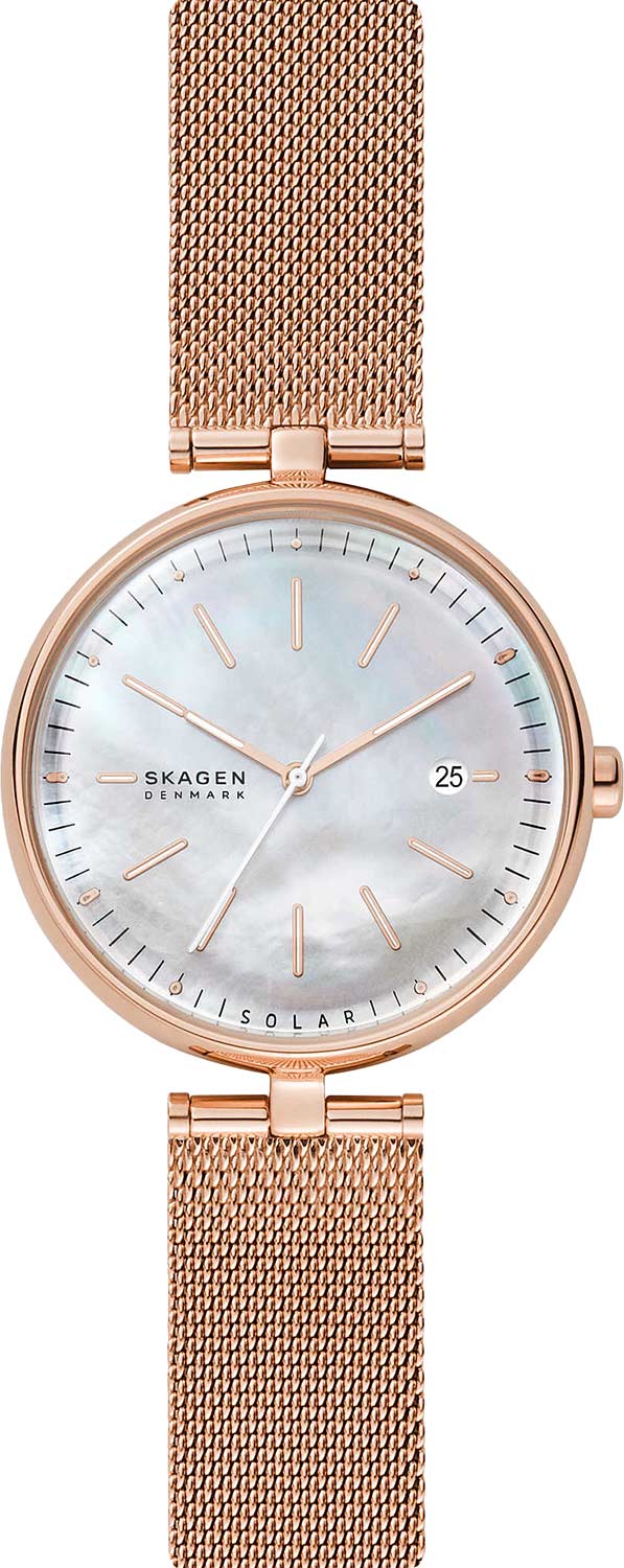 фото Наручные часы женские skagen skw2980 золотистые