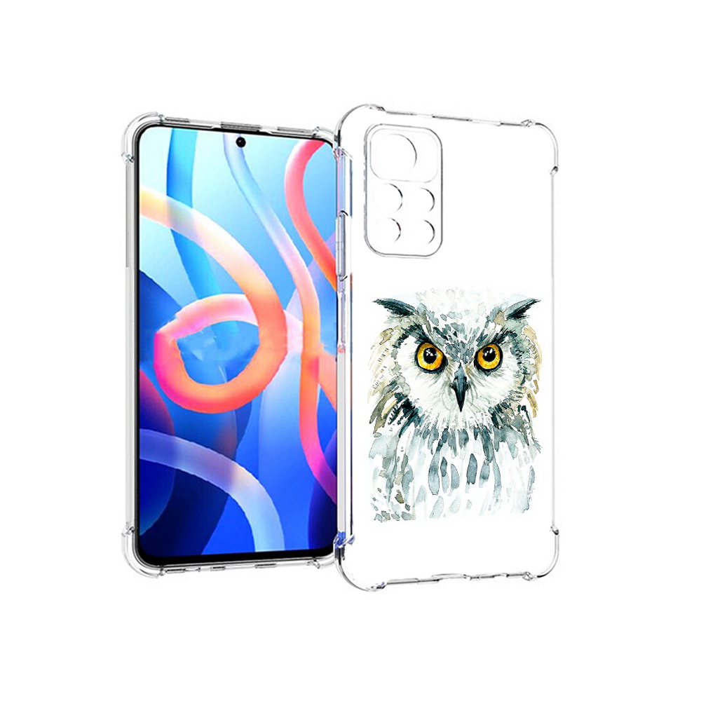

Чехол MyPads Tocco для Xiaomi Poco M4 Pro 5G Серьезная сова (PT200061.301.156), Прозрачный, Tocco