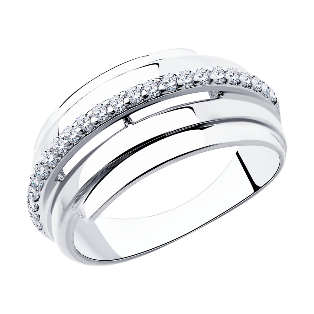 

Кольцо из серебра р. 19 Diamant 94-110-00426-1, фианит, 94-110-00426-1